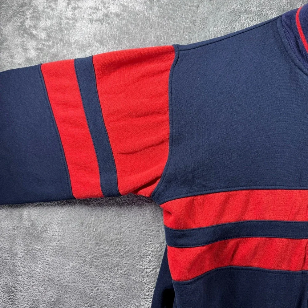 Vintage Winners Cup Jacket Mens Large Navy Blue Red Zip Up RN 13711